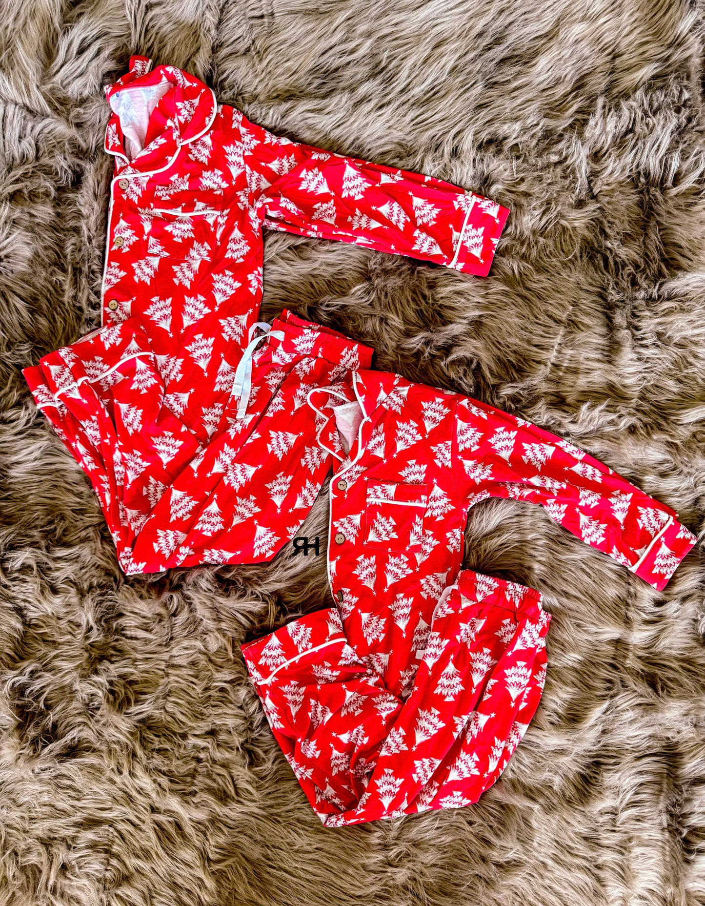 Christmas Jammies **LUXE KIDS BUTTON UP**
