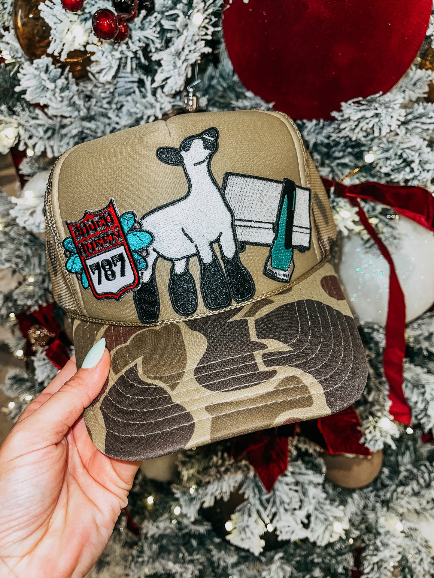 Show Lamb Camo Trucker Cap