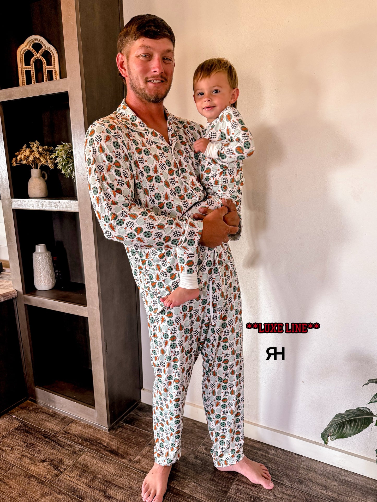 Christmas Jammies **LUXE ADULT BUTTON UP**