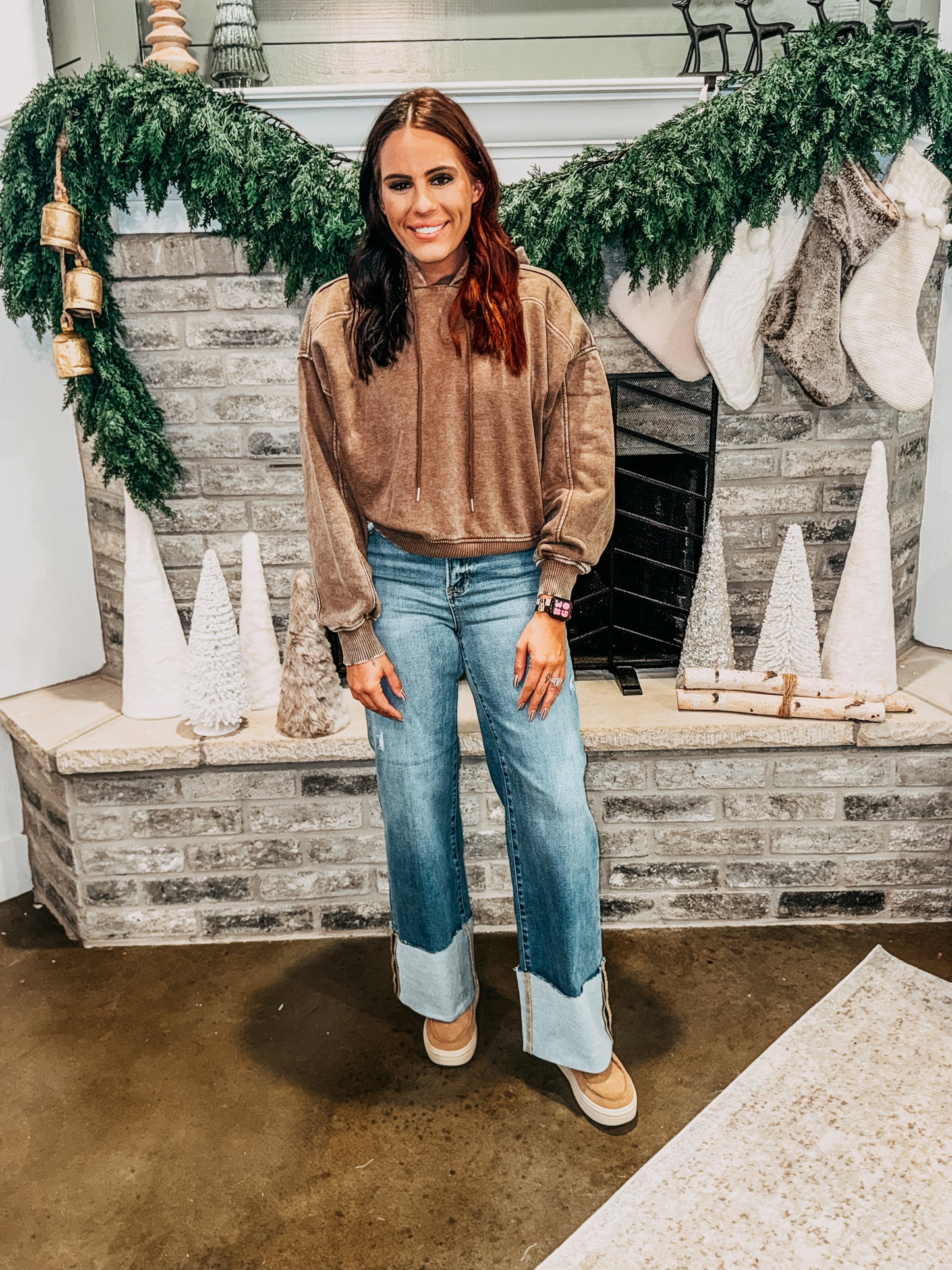 Jetty Acid Wash Hoodie [Mocha]