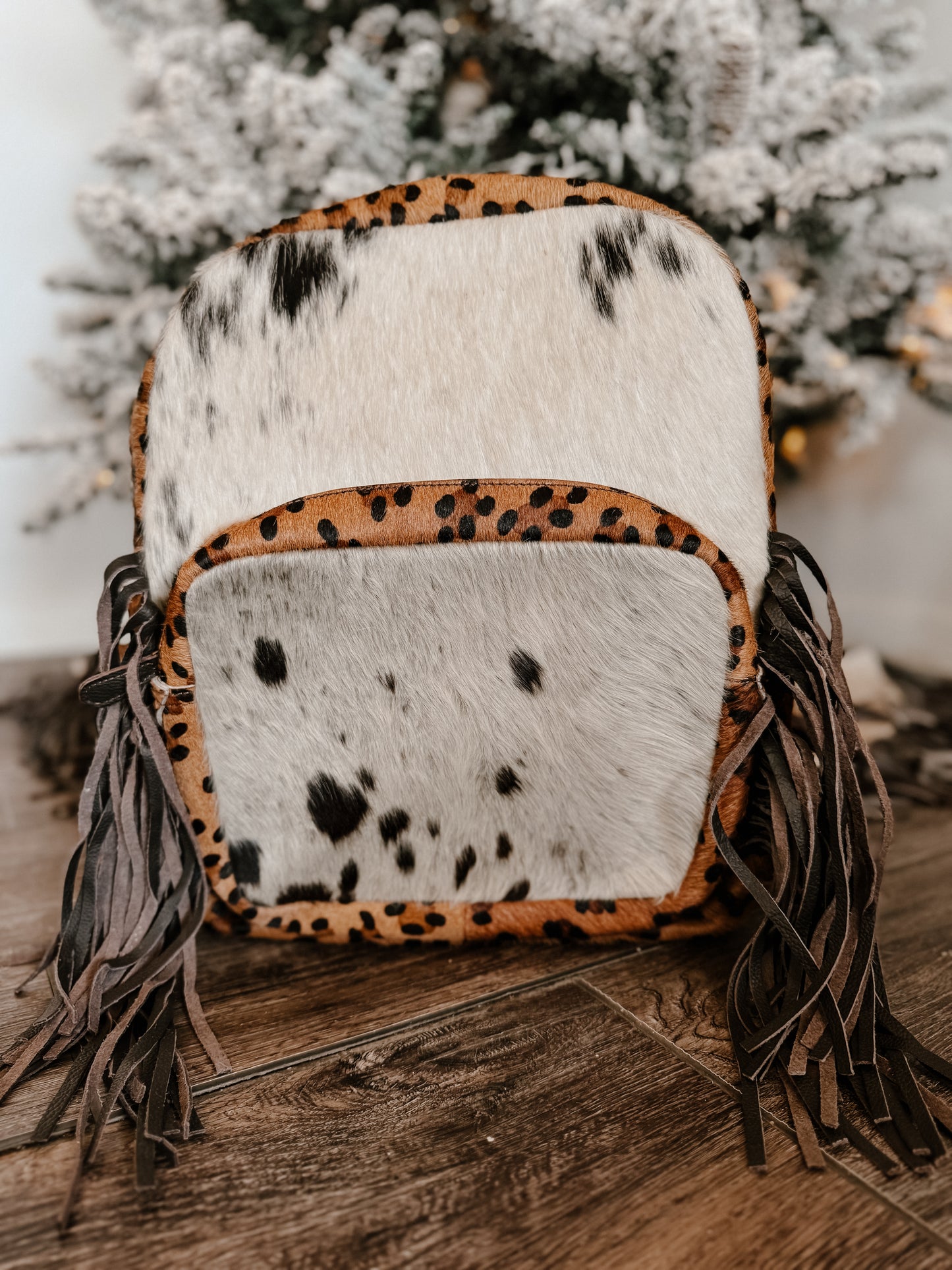 Fringe Leather Backpack