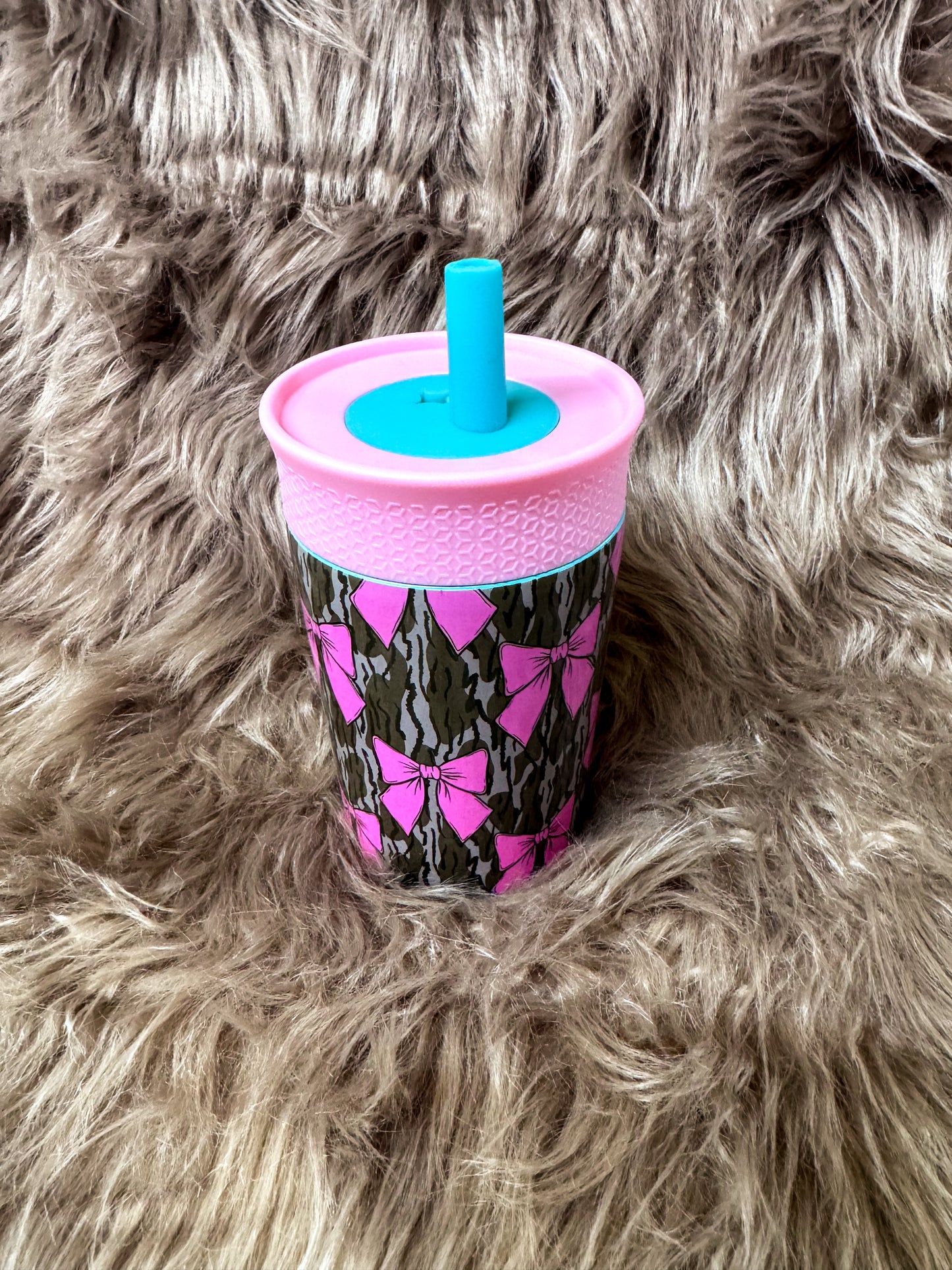 Cowkid Tumbler [Camo/Pink Bow]