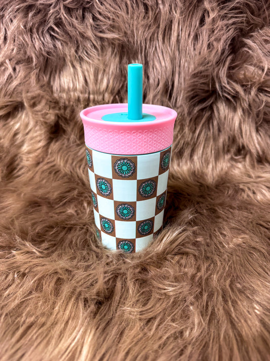 Cowkid Tumbler [Concho Check]