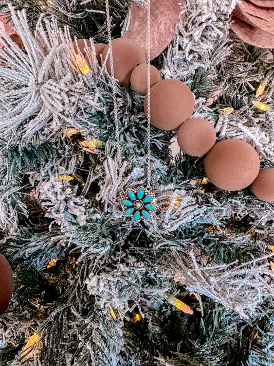 Hada Kingman Cluster Necklace