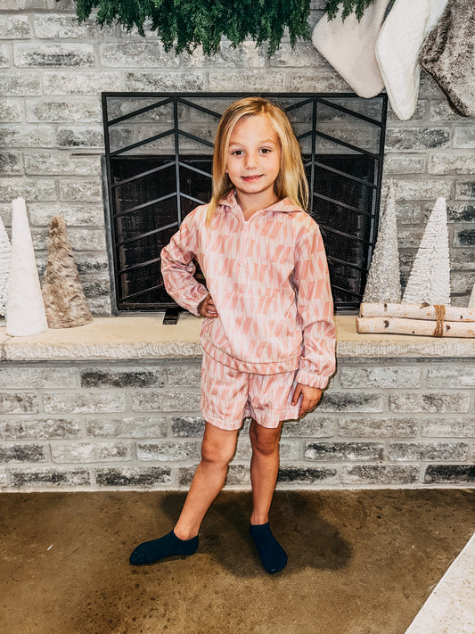 Kamryn Kids Toddler 2 Piece Hoodie Set [Pink]