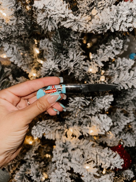 Small Turquoise Knife [Single Blade]